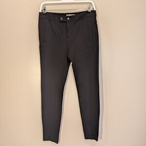 Vince Dress Pants Black Mid Rise Tab Front Ski Pant Classic Occasion - Size 8